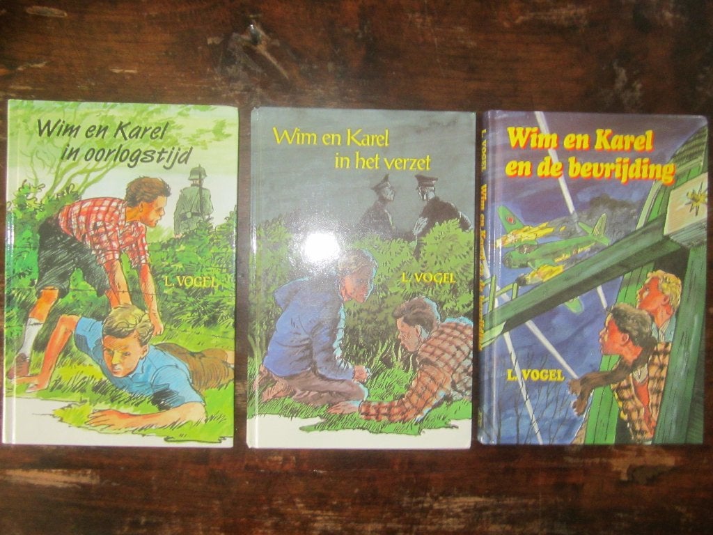 L Vogel dl 1,2,3 Wim en Karel oorlogstijd/Bevrijding/verzet, Ophalen of Verzenden, Zo goed als nieuw, Fictie algemeen