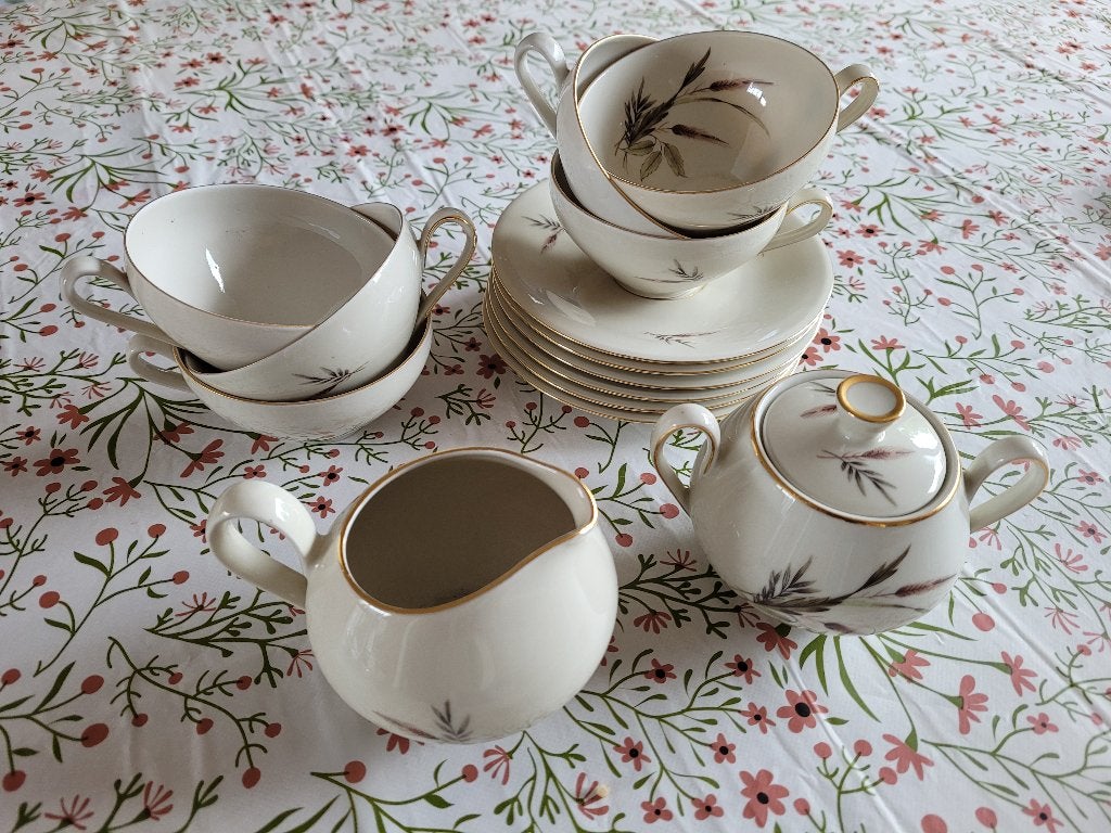Servies thee 6 delig, Ophalen
