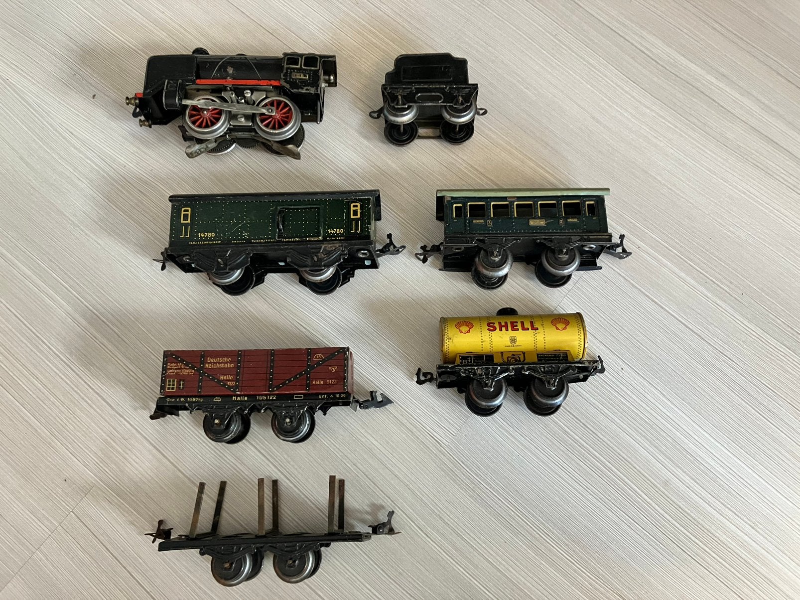 Karl Bub,complete treinset, Antiek en Kunst, Ophalen