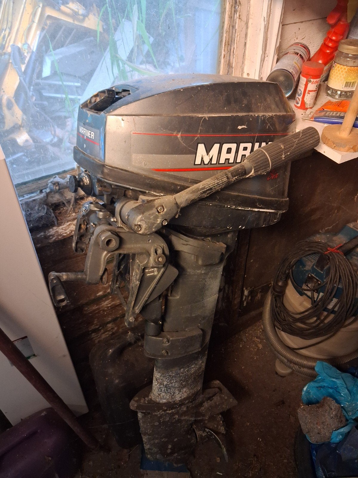 Opknapper Mariner 6pk langstaart buitenboordmotor - opknappe, Ophalen, Gebruikt