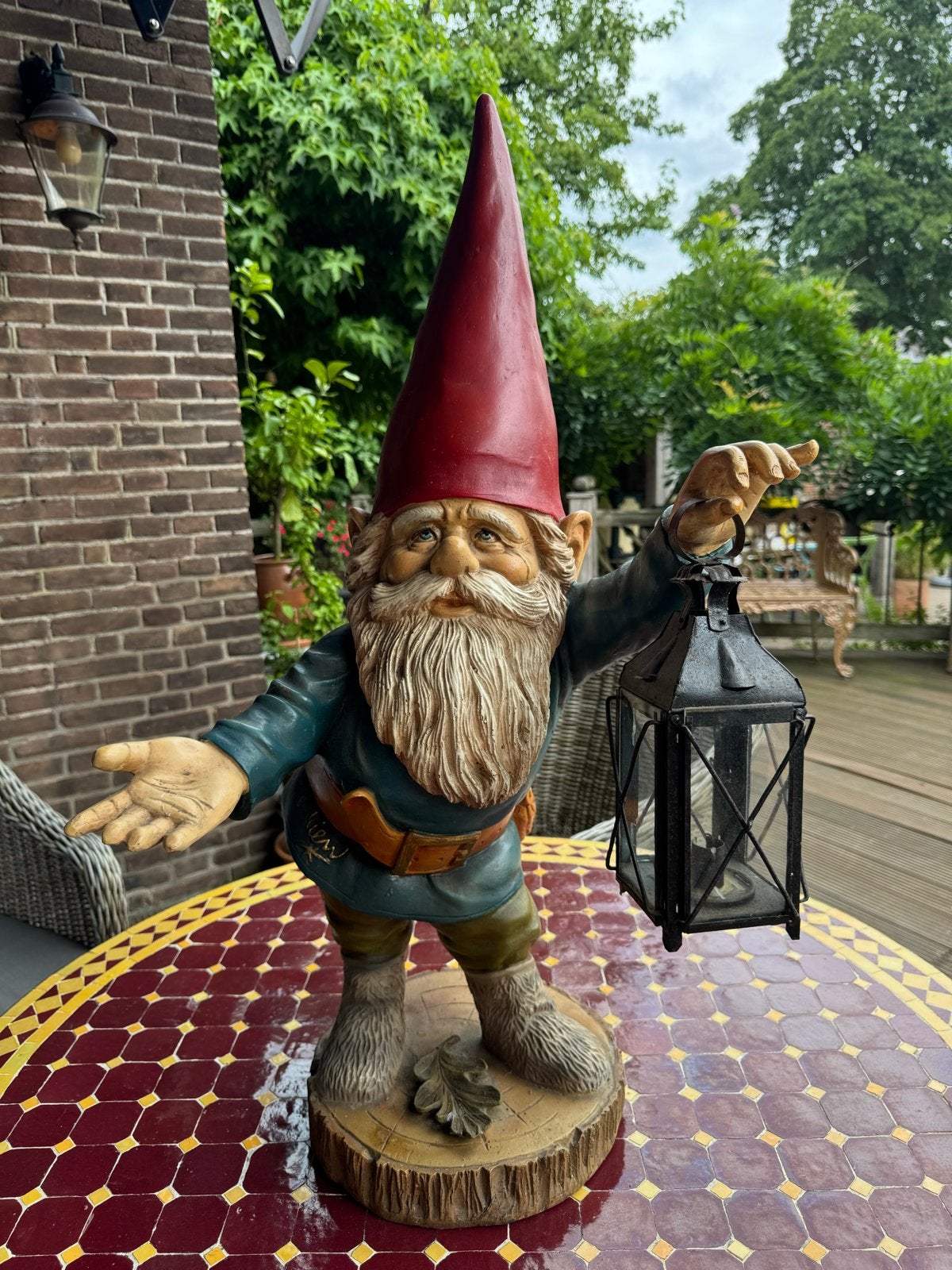 Grote Tuinkabouter van Rien Poortvliet, Tuin en Terras, Ophalen, Gebruikt, Kunststof, Tuinkabouter