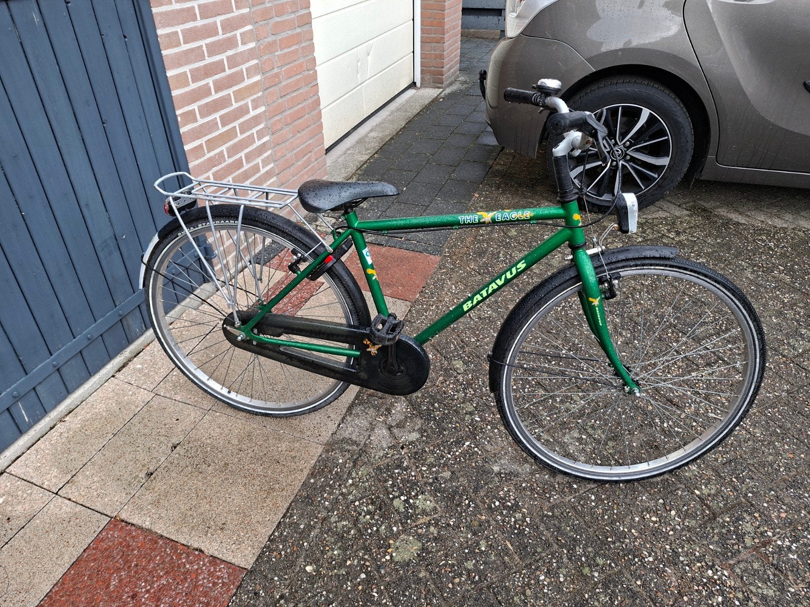 Batavus jongensfiets - Groen, stevig en betrouwbaar, Ophalen, Terugtraprem, Gebruikt, Batavus
