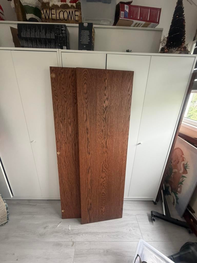 Choclate eiken panelen 3 stuks, Doe-het-zelf en Verbouw, Platen en Panelen, Ophalen, Nieuw, Hout, Minder dan 20 mm