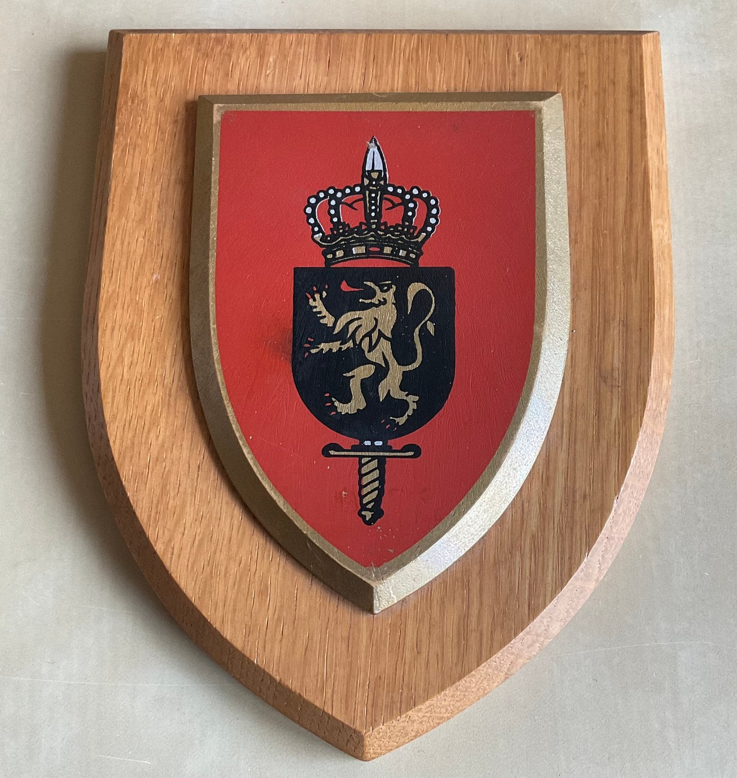 Militaria - Schild - Koninklijke Militaire School - Belgie, Verzamelen, Militaria | Algemeen, Ophalen of Verzenden, Landmacht