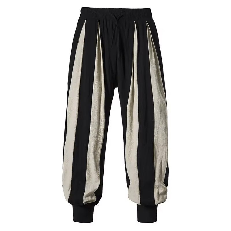 Middeleeuwse wit zwarte heren broek, Verzenden, Nieuw, Overige maten, Meerkleurig
