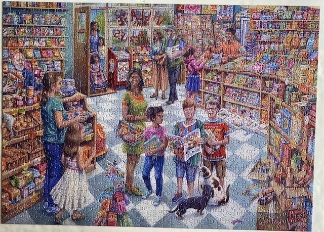 Gibsons puzzel: Village News 1000 stukjes., Hobby en Vrije tijd, Denksport en Puzzels, Ophalen of Verzenden, 500 t/m 1500 stukjes