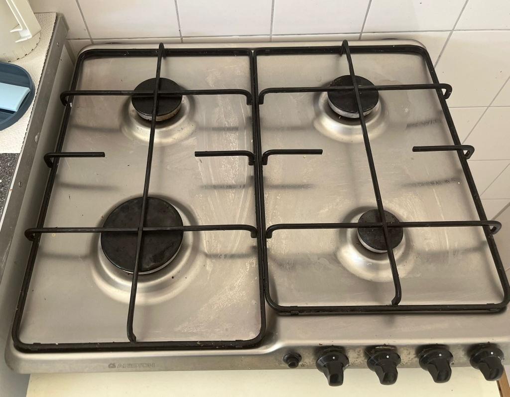 Gaskookplaat - Ariston, Ophalen, Gebruikt, Grijs, 50 tot 100 cm