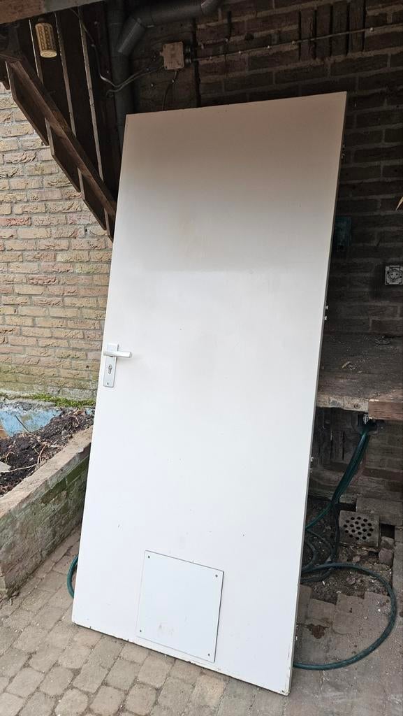 Massieve deur en opdekdeur rechtsdraaiend, Ophalen, Gebruikt, Binnendeur, 200 tot 215 cm