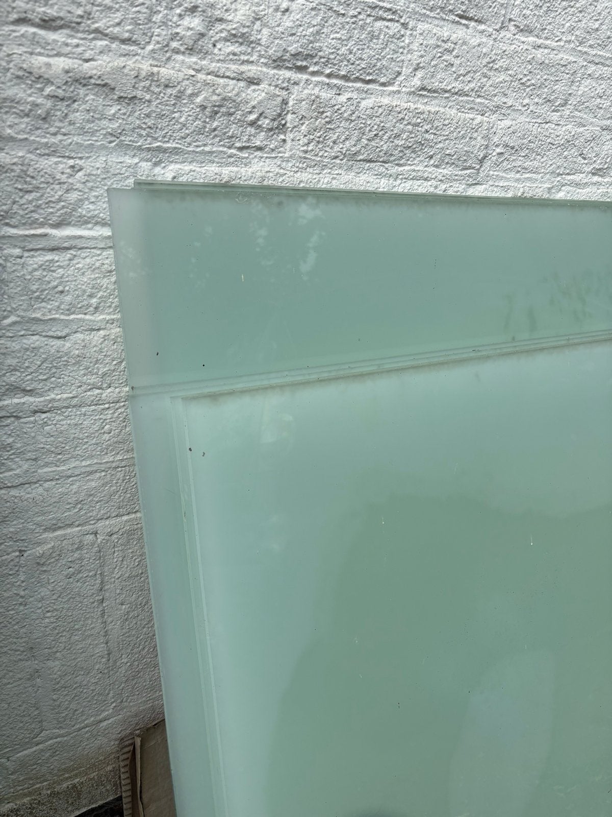 +/- 30 gelamineerde glasplaten, diverse maten, Doe-het-zelf en Verbouw, Glas en Ramen, Ophalen, Gebruikt, Minder dan 80 cm, 80 tot 120 cm