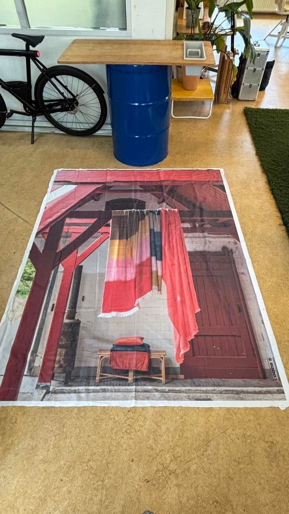 Muur deco doek Loods 5, Gebruikt, Overige kleuren, 150 tot 200 cm, 200 cm of meer