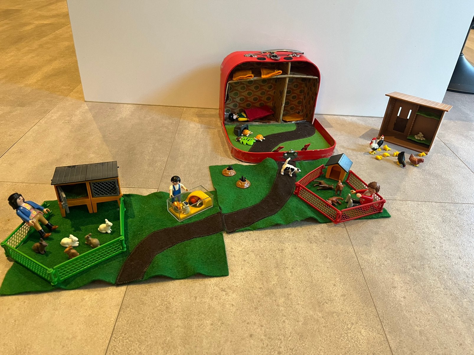 Playmobil kinderboerderij met cavia’s, geiten, schildpadden,, Ophalen of Verzenden, Gebruikt