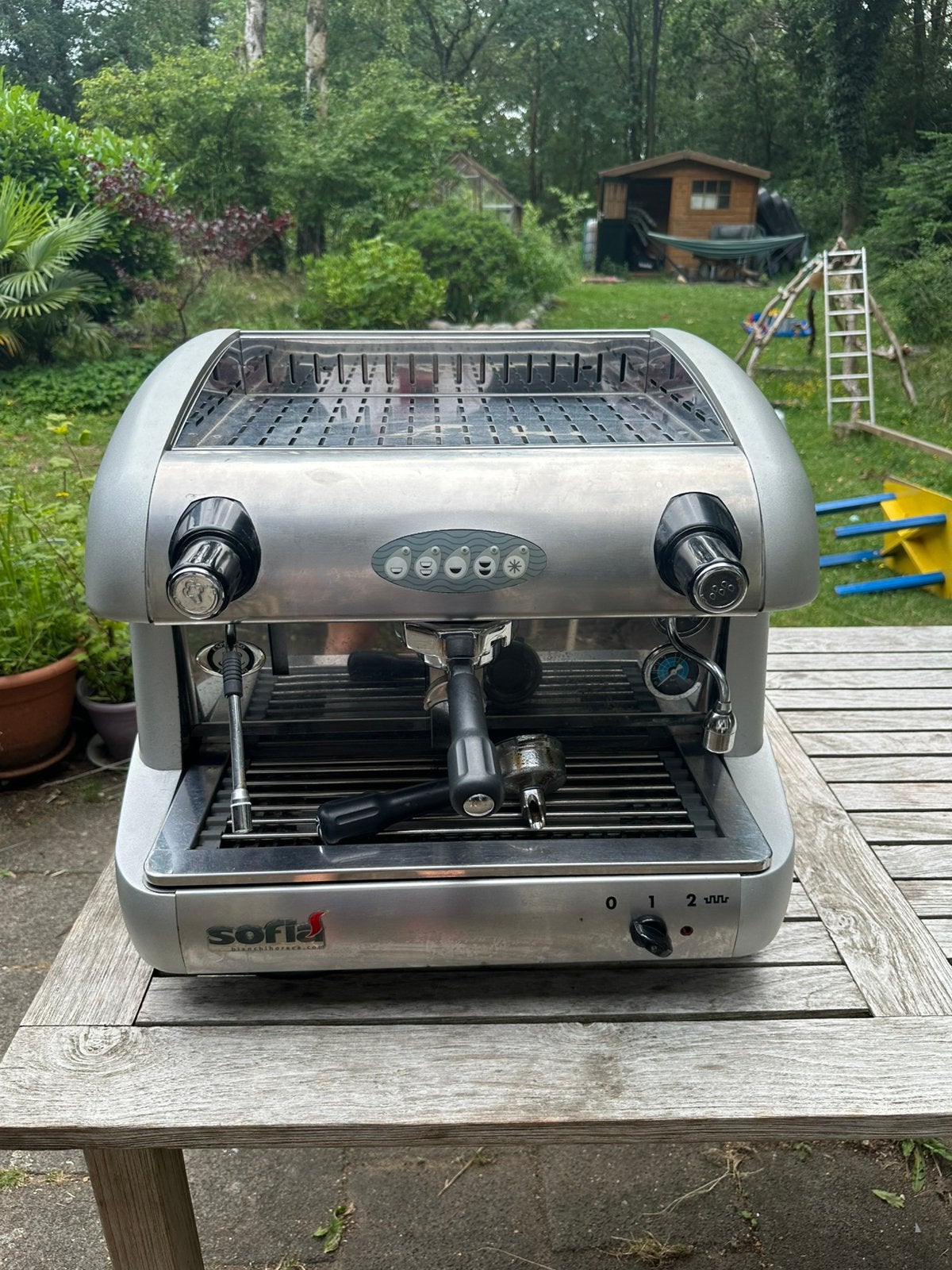 Bianchi Sofia Horeca espresso apparaat helemaal nagekeken, Gebruikt, Espresso apparaat, Gemalen koffie, Ophalen