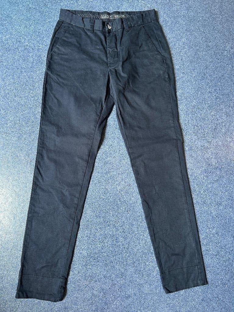 Primark donkerblauwe chino mtW30L32 stretch slim z.g.a.n., Kleding | Heren, Ophalen of Verzenden, Zo goed als nieuw, Primark, Maat 48/50 (M)
