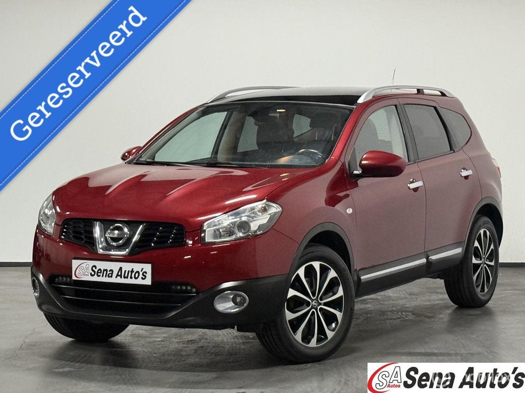 Nissan Qashqai +2 2.0 Connect Edition/ 7 pers/Led/Pano/ Navi, Auto's, Euro 5, Stof, Gebruikt, Zwart