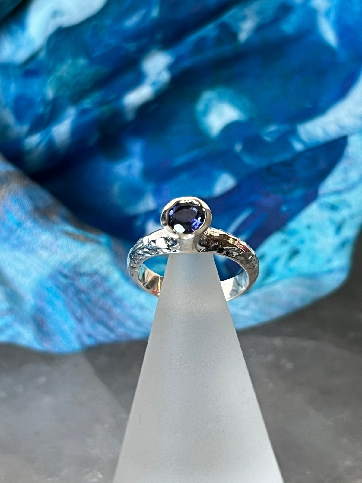 Ioliet watersaffier corderiet beschermt geluk inzicht, Sieraden, Tassen en Uiterlijk, Ringen, Blauw, Magnolia11, Nieuw, Ophalen of Verzenden