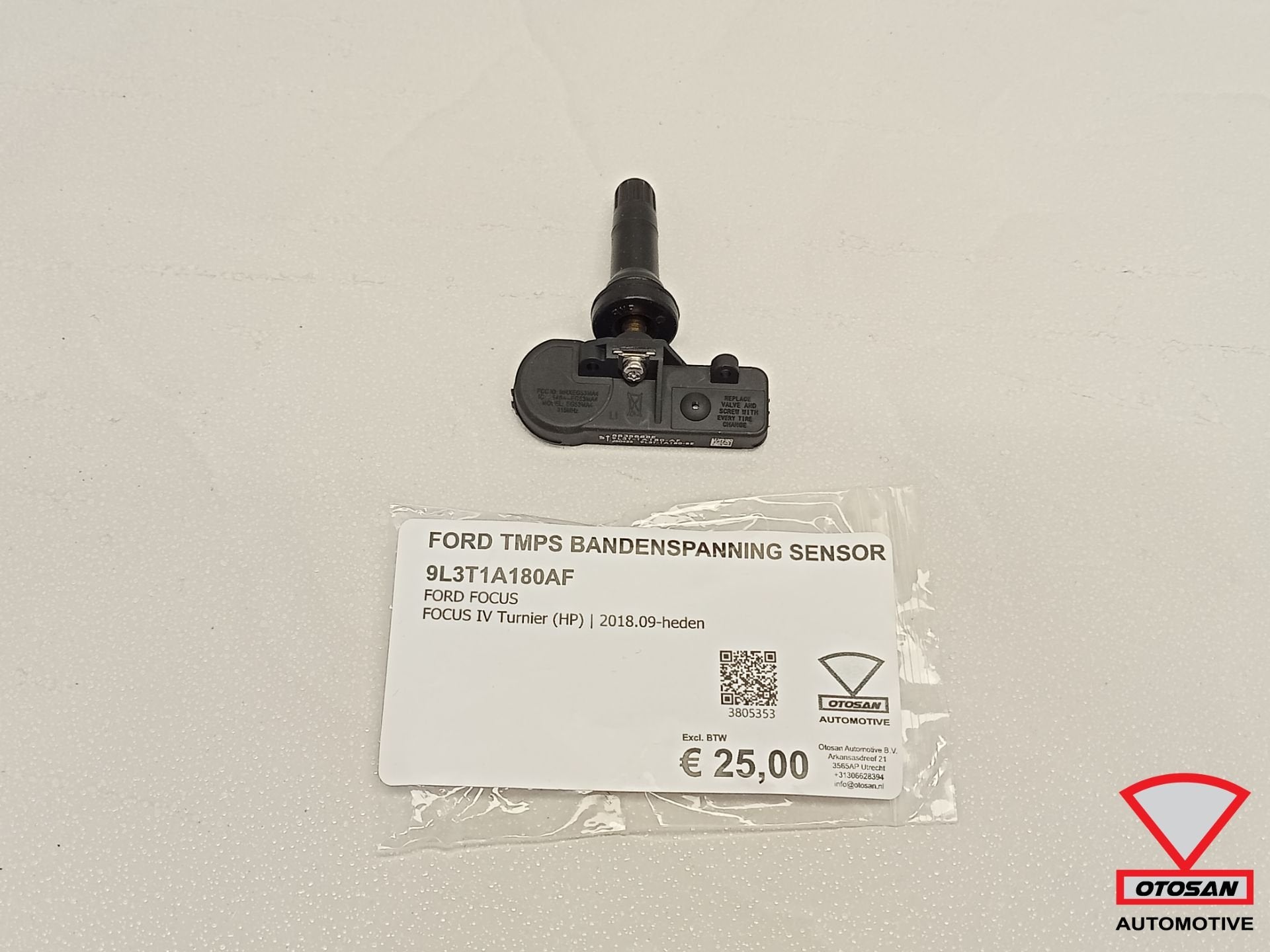 Ford TMPS Bandenspanning Sensor 9L3T1A180AF, Info@ford.com, Nieuw, Ophalen of Verzenden, Ford