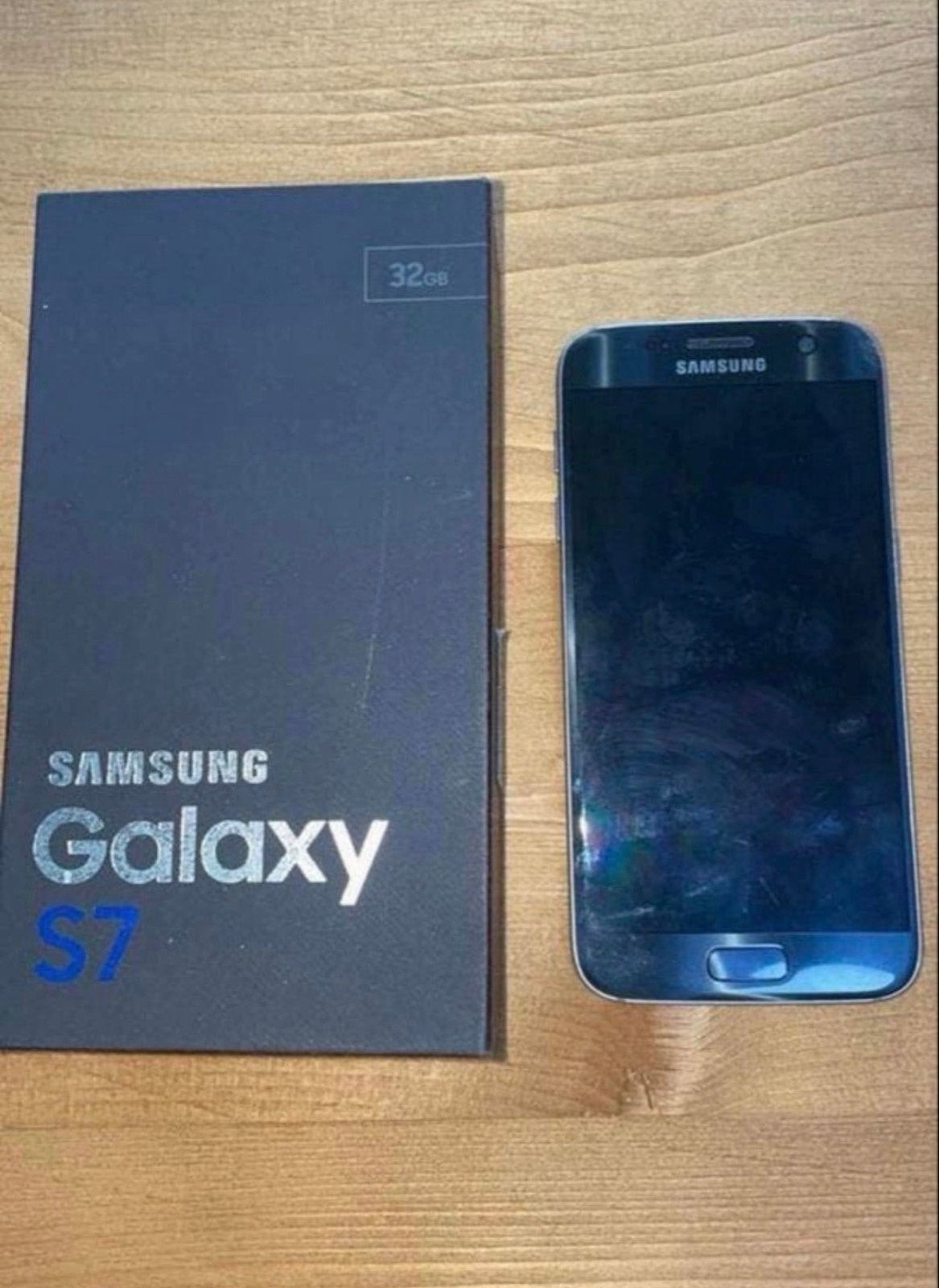 Samsung Galaxy S7 Zwart 32GB met doos en accessoires, Gebruikt, Zwart, Ophalen of Verzenden, Zonder simlock