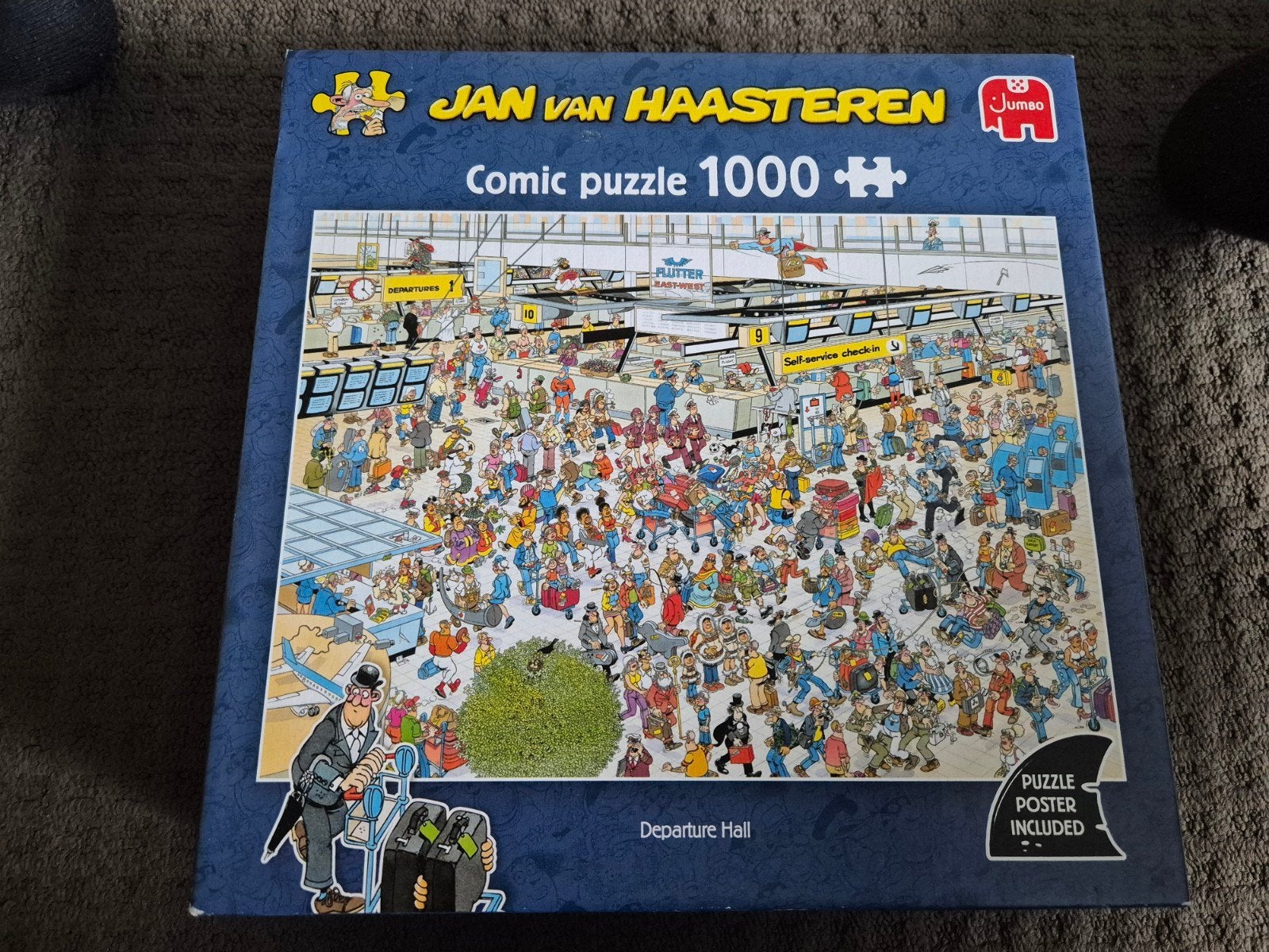 Vertrekhal Jan van Haasteren 1000 stukjes, Ophalen, 500 t/m 1500 stukjes, Zo goed als nieuw