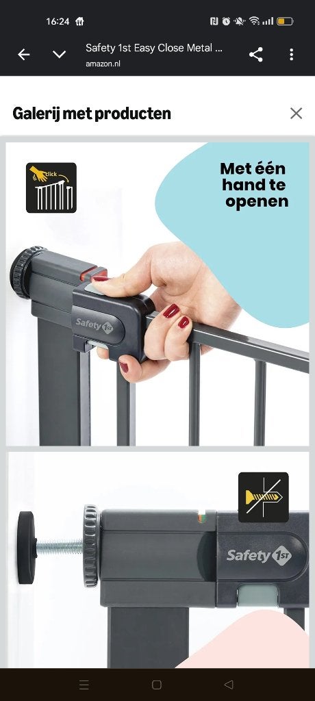 Traphekje safety 1st, Ophalen, Nieuw, Klemhekje, Metaal of IJzer