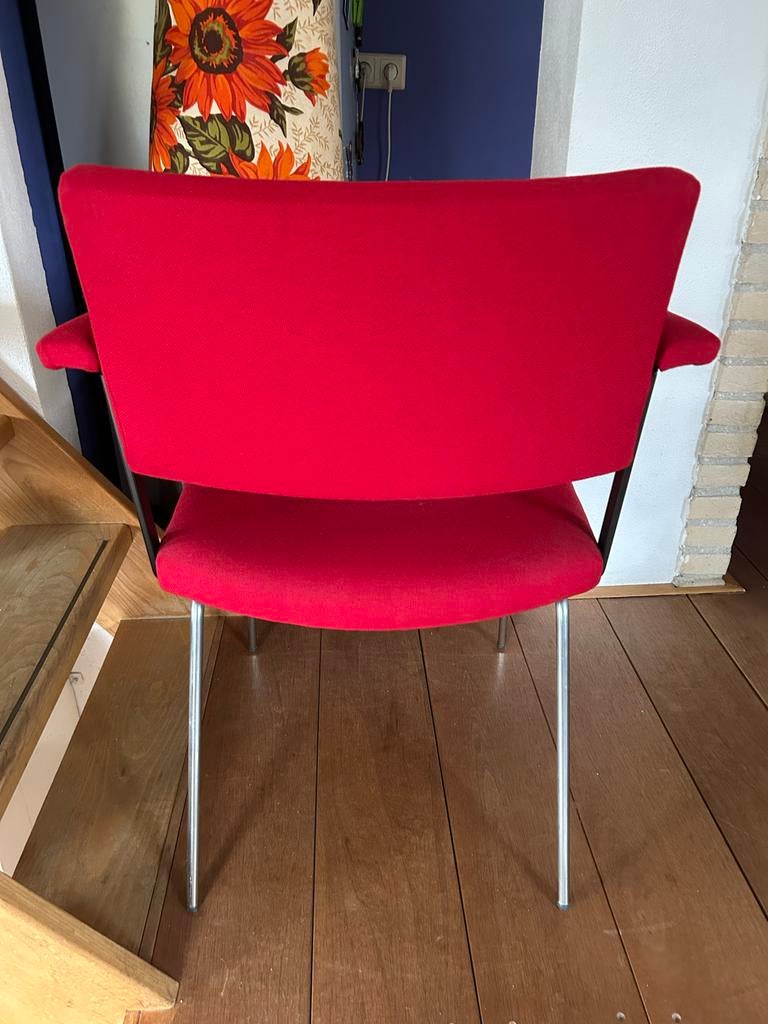 Gispen Cordemeyer fauteuil, rood, Gebruikt, Ophalen of Verzenden, Rood, Eén