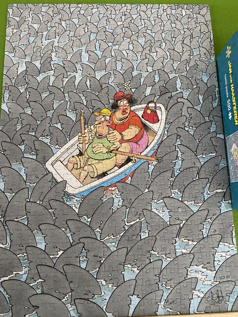 Puzzel Jan van Haasteren Naar de Haaien, Ophalen, 500 t/m 1500 stukjes, Zo goed als nieuw, Legpuzzel