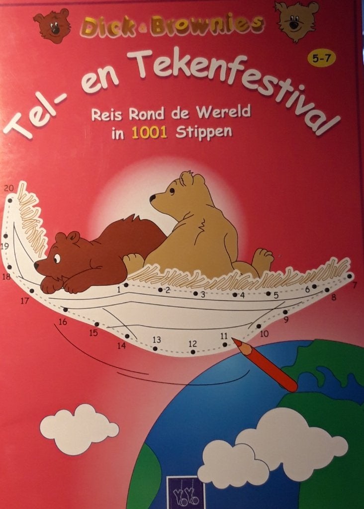 Dick & Brownies Tel- en Tekenfestival - Zo goed als nieuw, Ophalen of Verzenden, Minder dan 500 stukjes, Zo goed als nieuw, Overige typen
