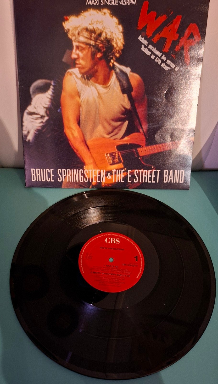 Bruce Springsteen - War Maxi-Single   1986/2, Gebruikt, 1980 - 1989, Ophalen of Verzenden, Fotohoes