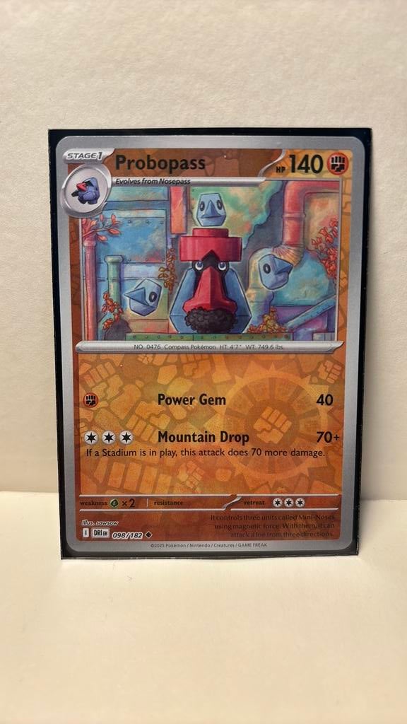 Probopass 098/182 paradox Rift reverse holo pokemon kaart, Ophalen of Verzenden, Nieuw
