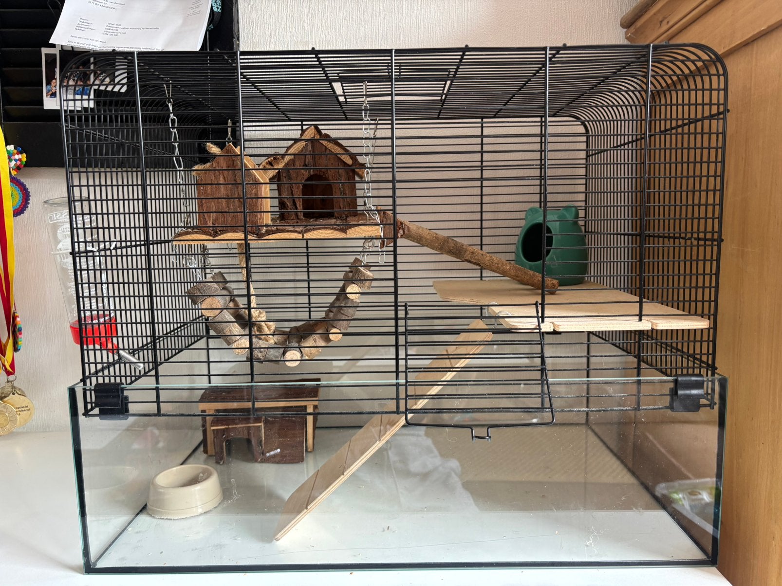 Hamsterkooi, Dieren en Toebehoren, Kooi, Minder dan 75 cm, Zo goed als nieuw, Hamster