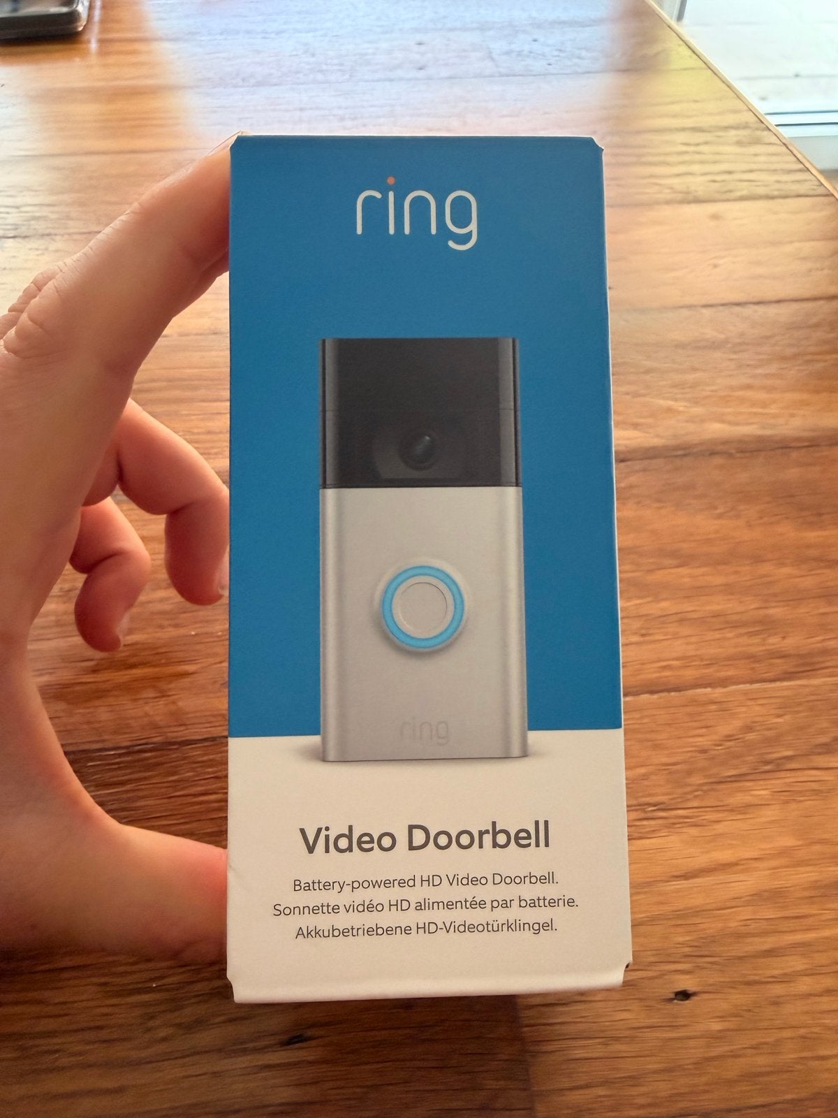 Ring Spotlight Cam Battery 2x + Ring deurbel, Ophalen, Bewegingsdetectiesensor, Zo goed als nieuw, Draadloos