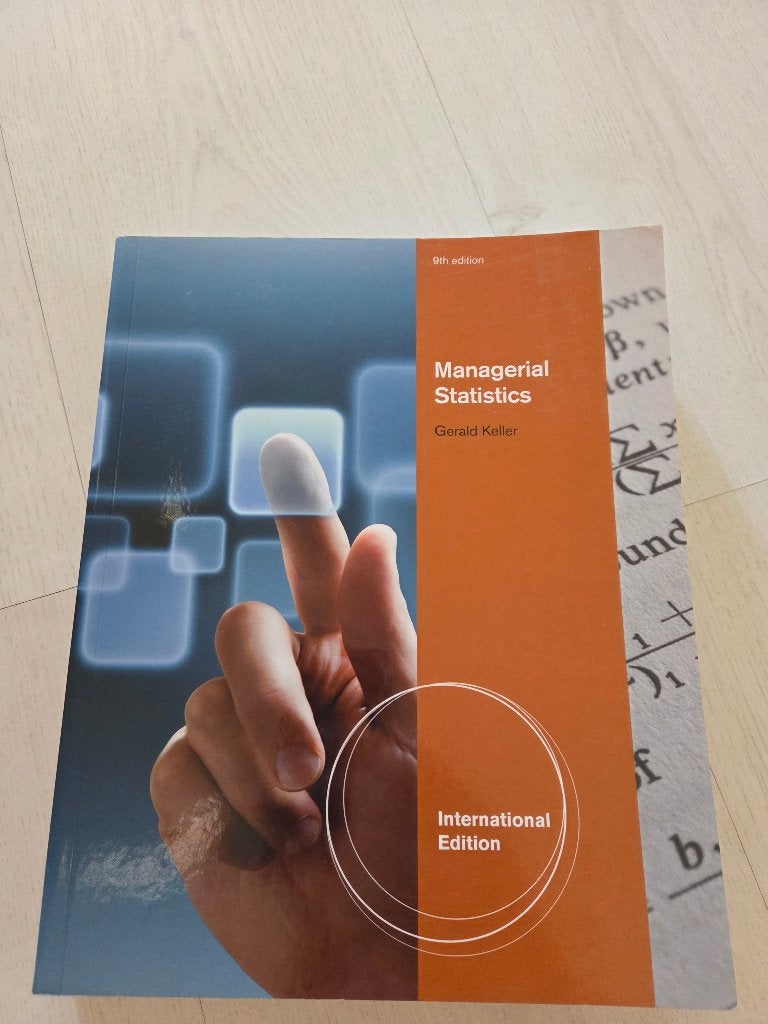 Managerial statistics, Boeken, Ophalen, Alpha, Zo goed als nieuw, WO