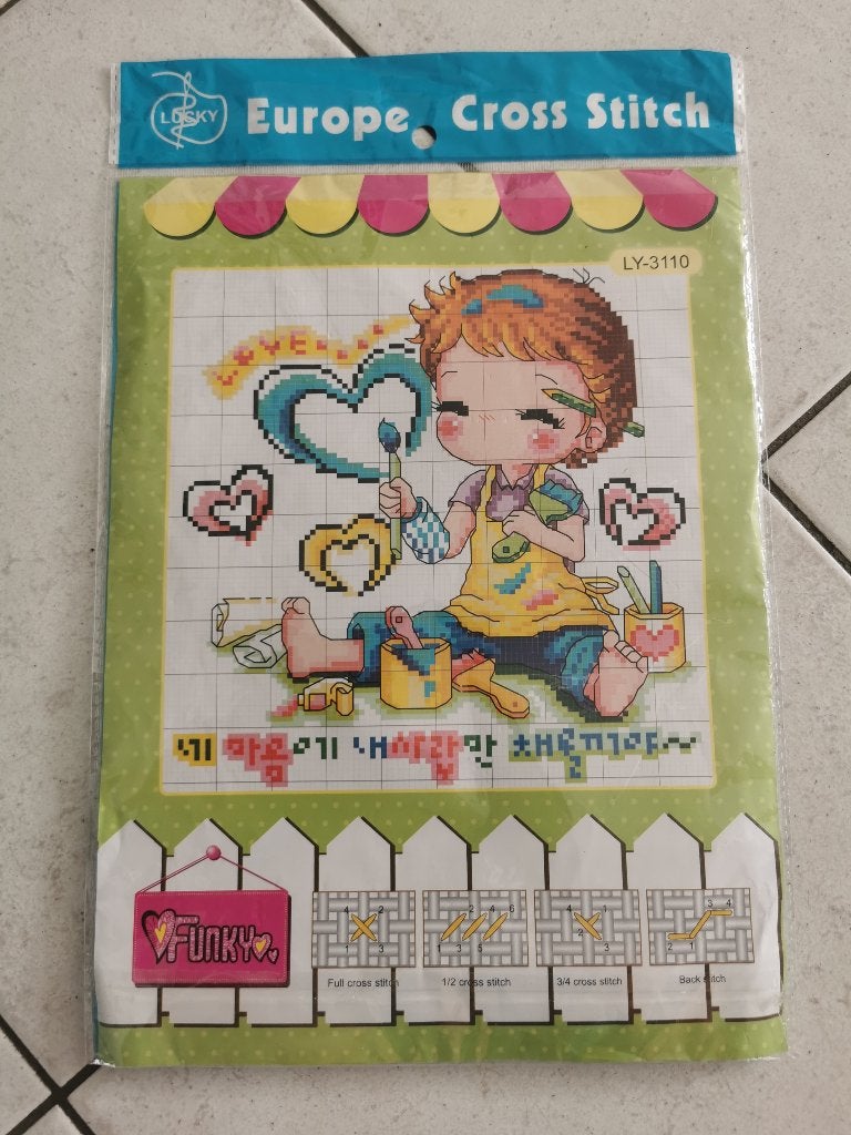 Borduur setje jongetje, Ophalen of Verzenden, Nieuw