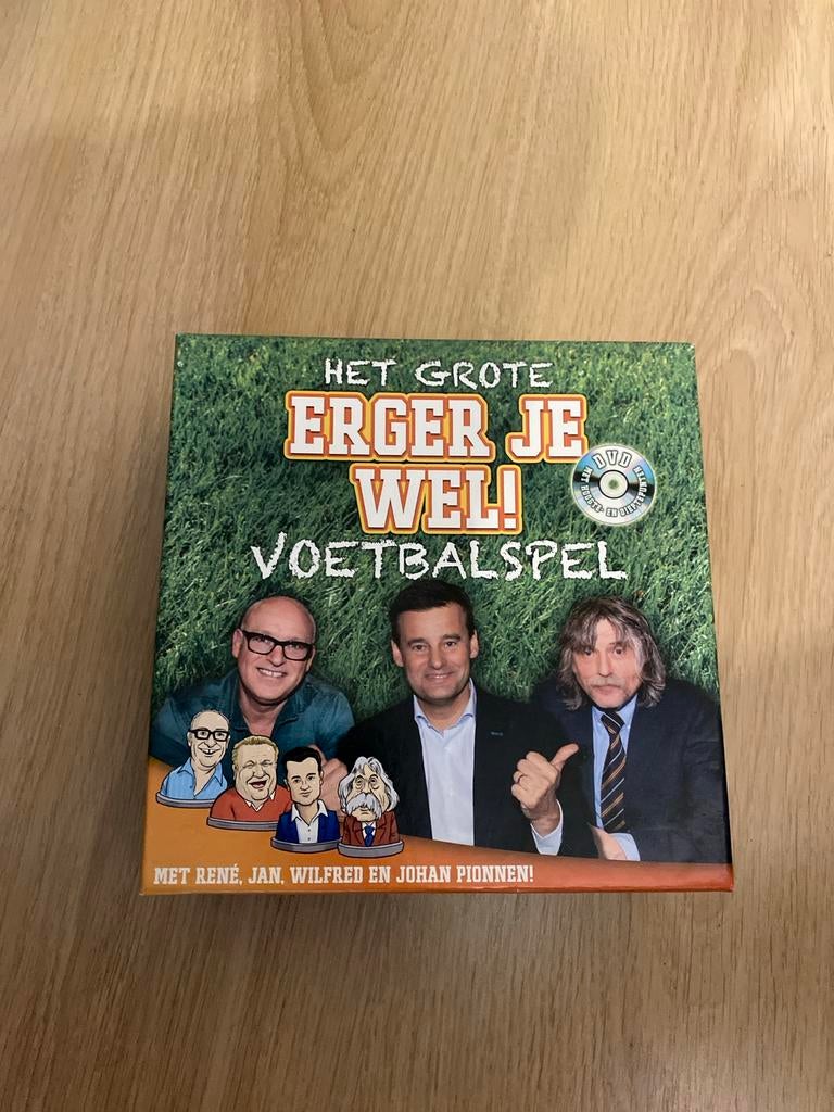 Het Grote Erger Je Wel! Voetbalspel - René, Jan, Wilfred, Jo, Drie of vier spelers, Ophalen of Verzenden, Zo goed als nieuw