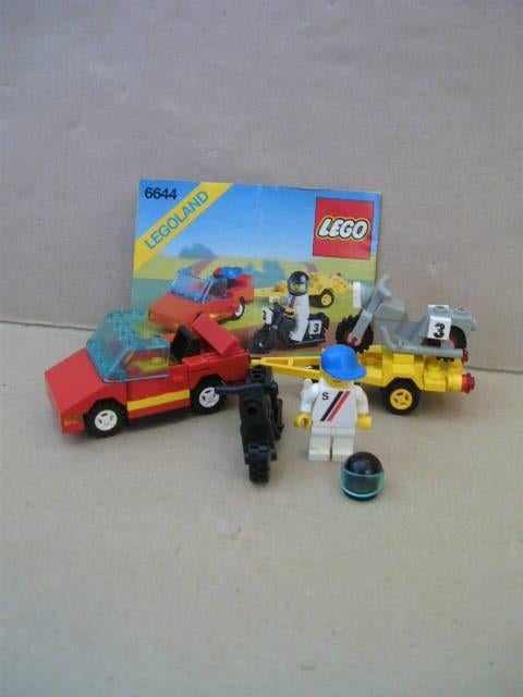 Lego set 6644, crossmotor transport, road rebel, met boekje, Ophalen of Verzenden, Gebruikt