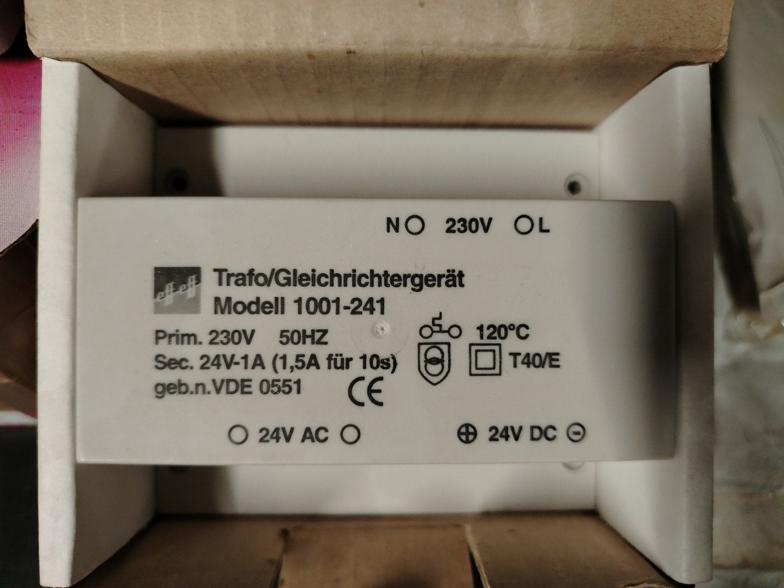 Nieuwe Trafo/Gleichrichtergerät Modell 1001-241, Ophalen of Verzenden, Nieuw