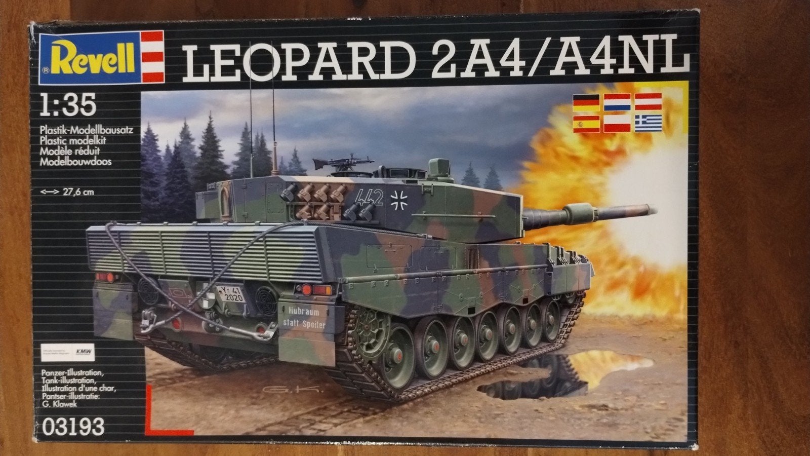Revell 03193 Leopard 2A4/A4NL 1:35 Compleet! (OOP), Ophalen, Tank, Zo goed als nieuw, 1:32 tot 1:50