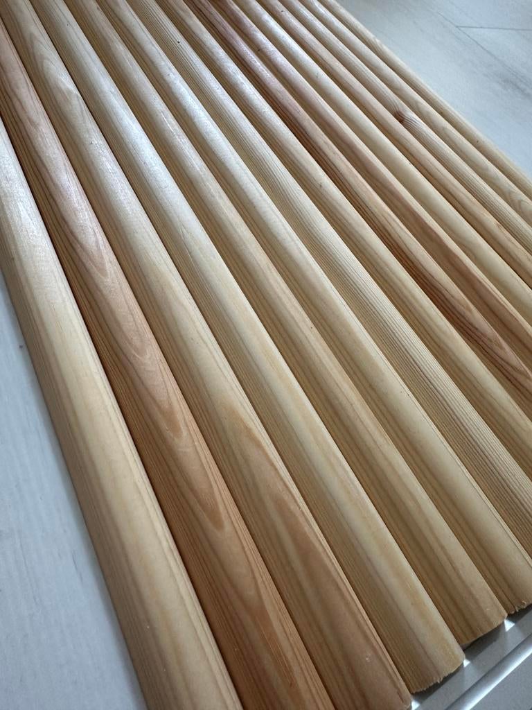 Nieuw halfronde lat 425 stuks latjes grenen (47 cm), Ophalen, Overige materialen, Overige typen, Nieuw