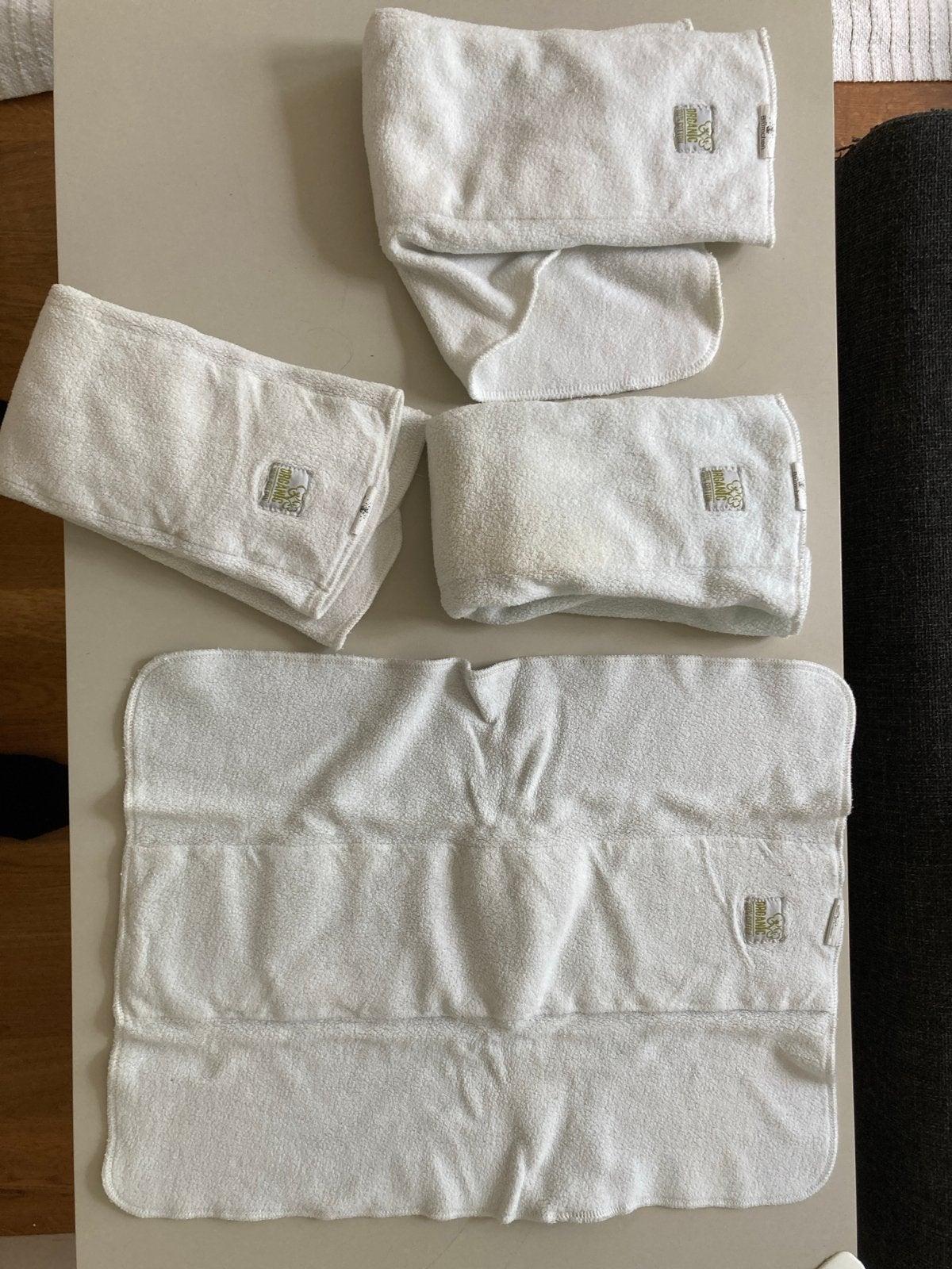 Set van 4 wasbare inleggers voor luiers, Ophalen of Verzenden, Gebruikt