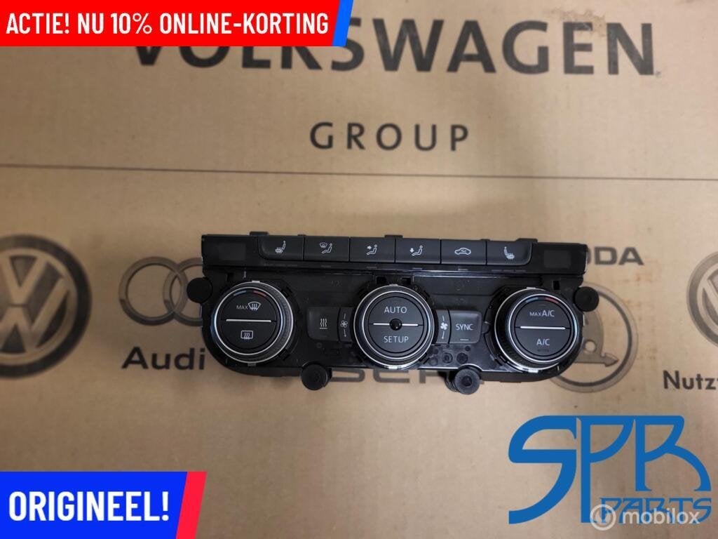 VW GOLF 7 Climatronic paneel 5G0907044S CLIMATE CONTROL UNIT, Gebruikt, Volkswagen, Ophalen of Verzenden, Volkswagen