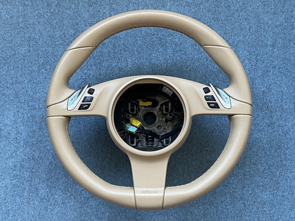 Porsche 911 Boxster Cayenne Panamera BEIGE stuur sportstuur, Auto-onderdelen, Ophalen of Verzenden, Gebruikt, Porsche