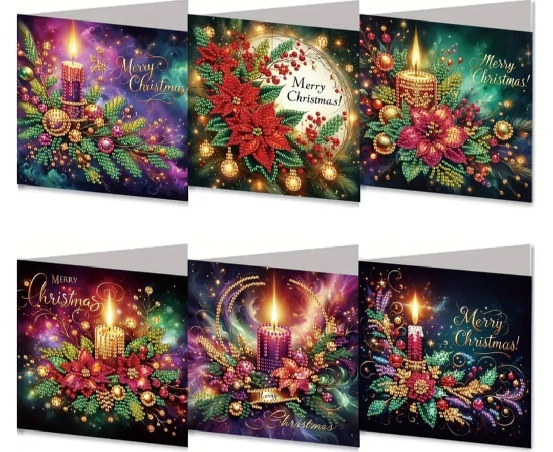 Diamond painting kerstkaarten, Ophalen of Verzenden, Nieuw, Kerst, Overige typen