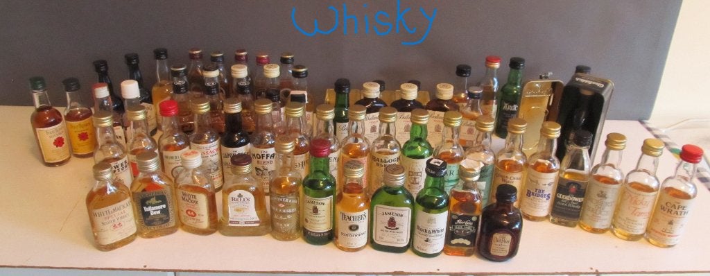 whisky miniatuurflesjes 72 flesjes blend/malt/highland malt, Ophalen of Verzenden
