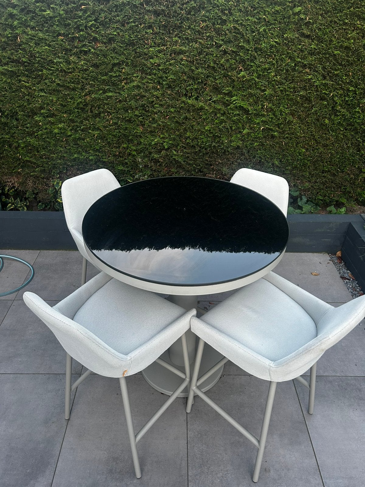 Barset tuinset merk LIFE model Oslo zgan, Ophalen, Zo goed als nieuw, Aluminium