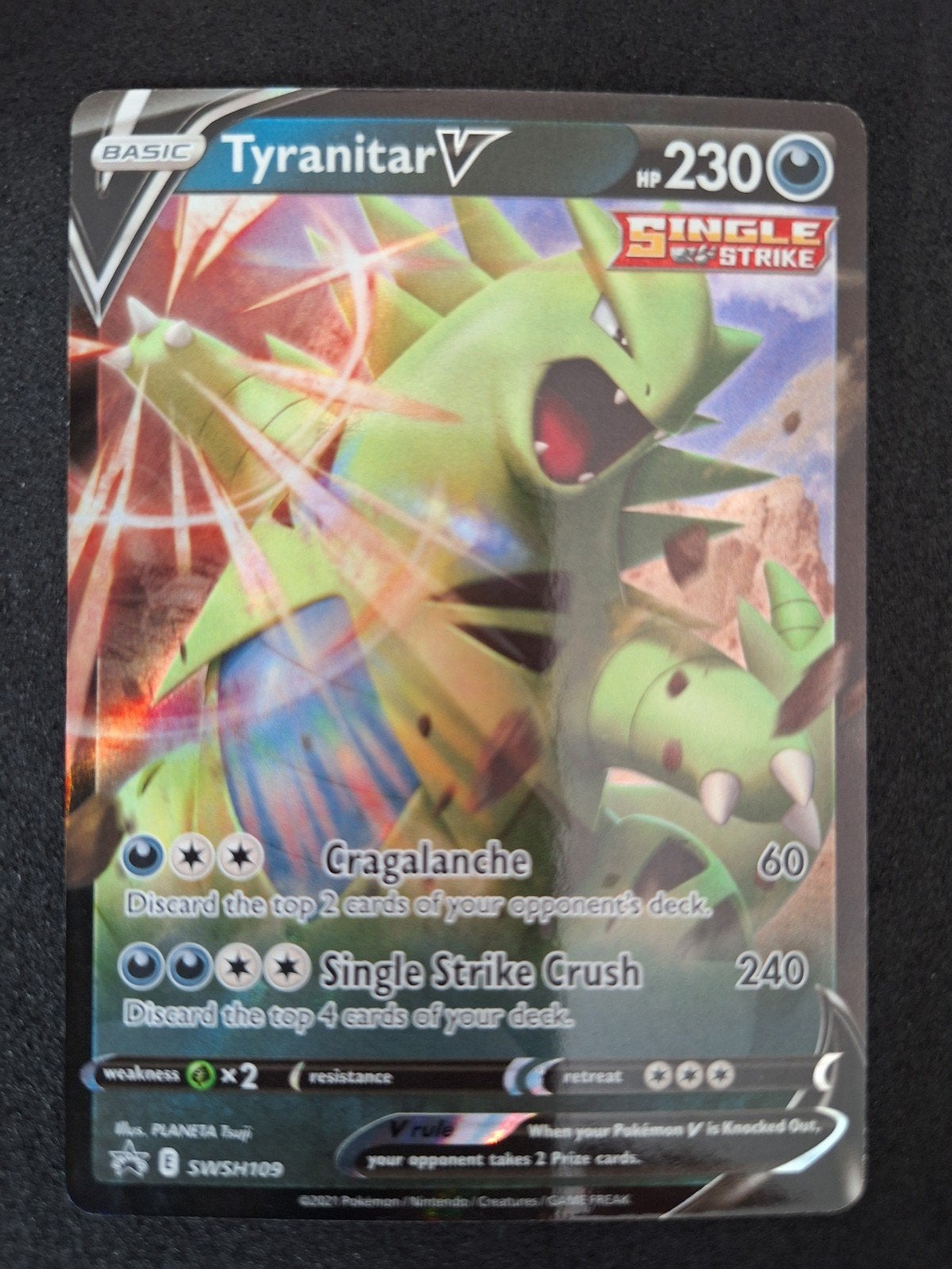 Tyranitar V promo, Ophalen of Verzenden, Zo goed als nieuw