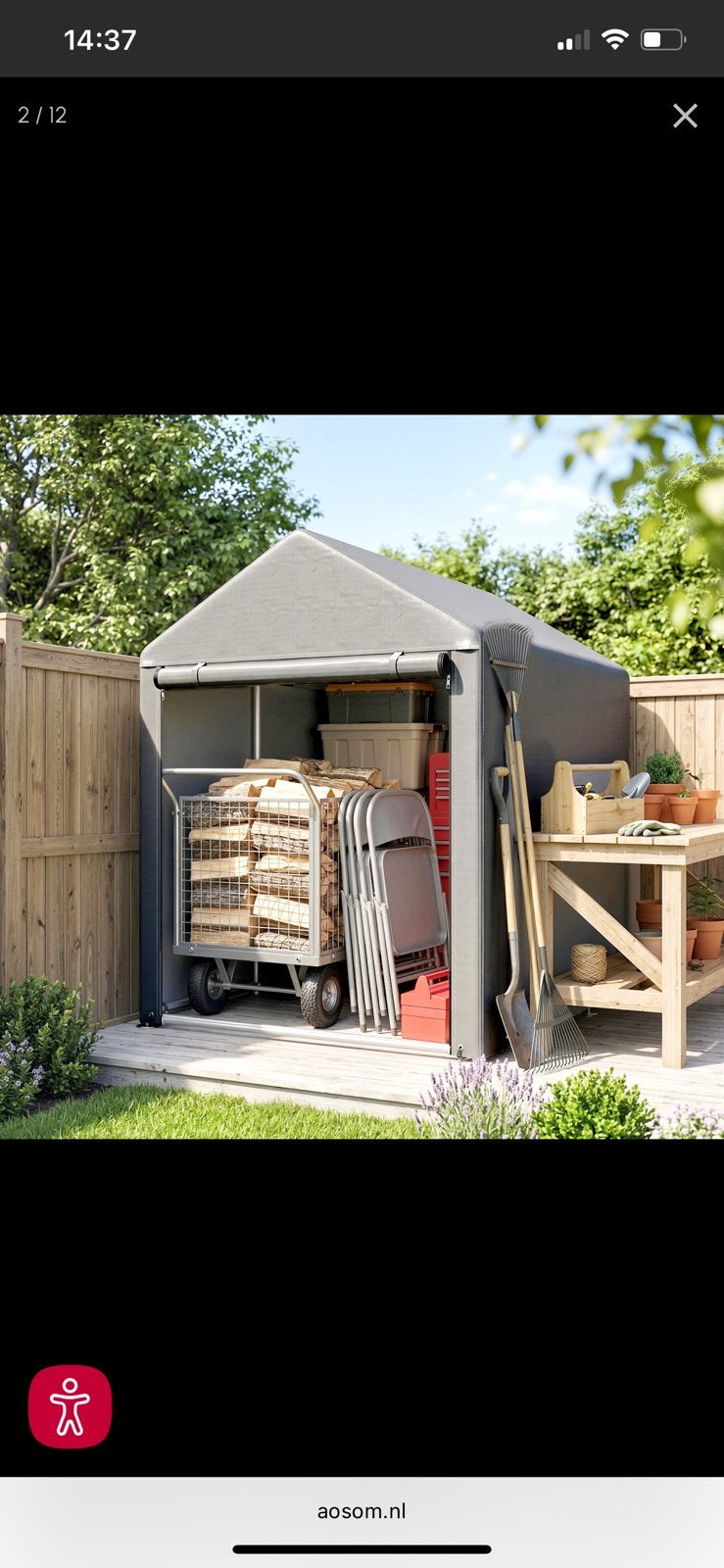 Oplsagtent tuinkast berging garagetent tent  opslag Nieuw, Ophalen, Nieuw, Kunststof, Overige typen