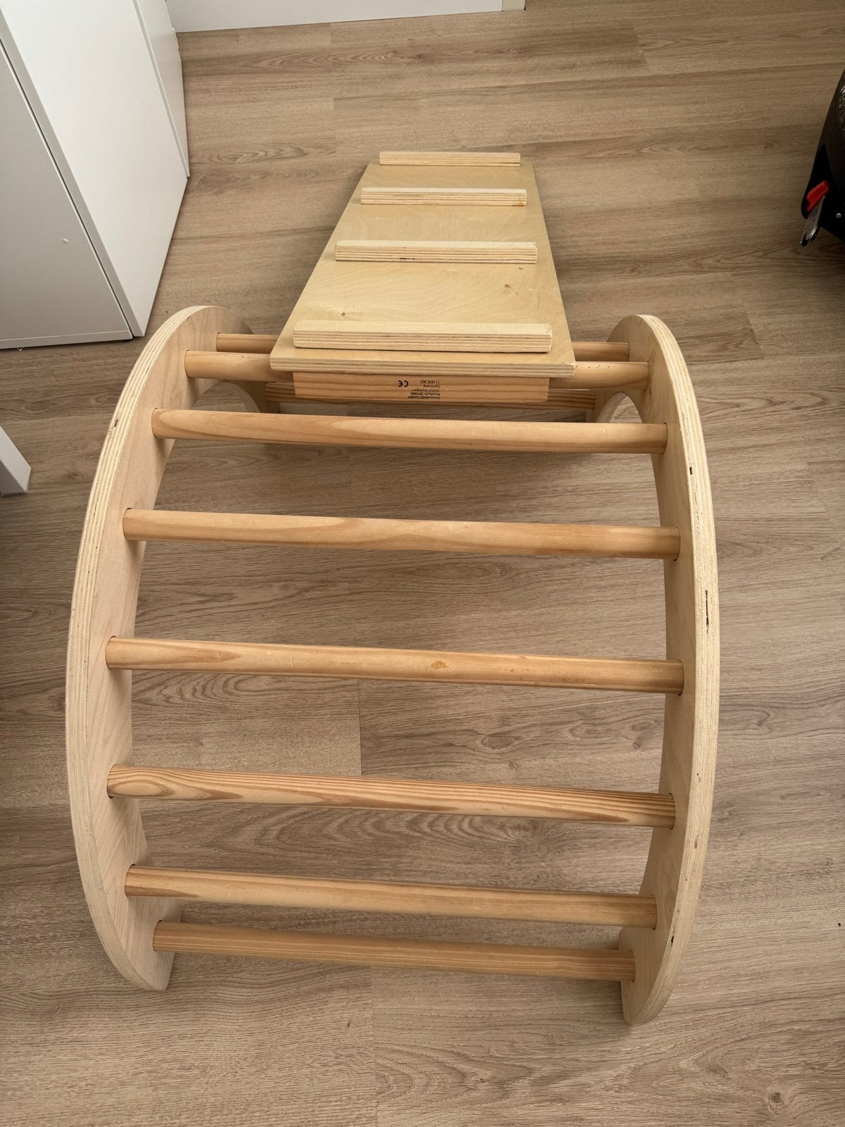 Houten speeltoestel kind: klimrek en glijbaan, Ophalen, Zo goed als nieuw, Glijbaan