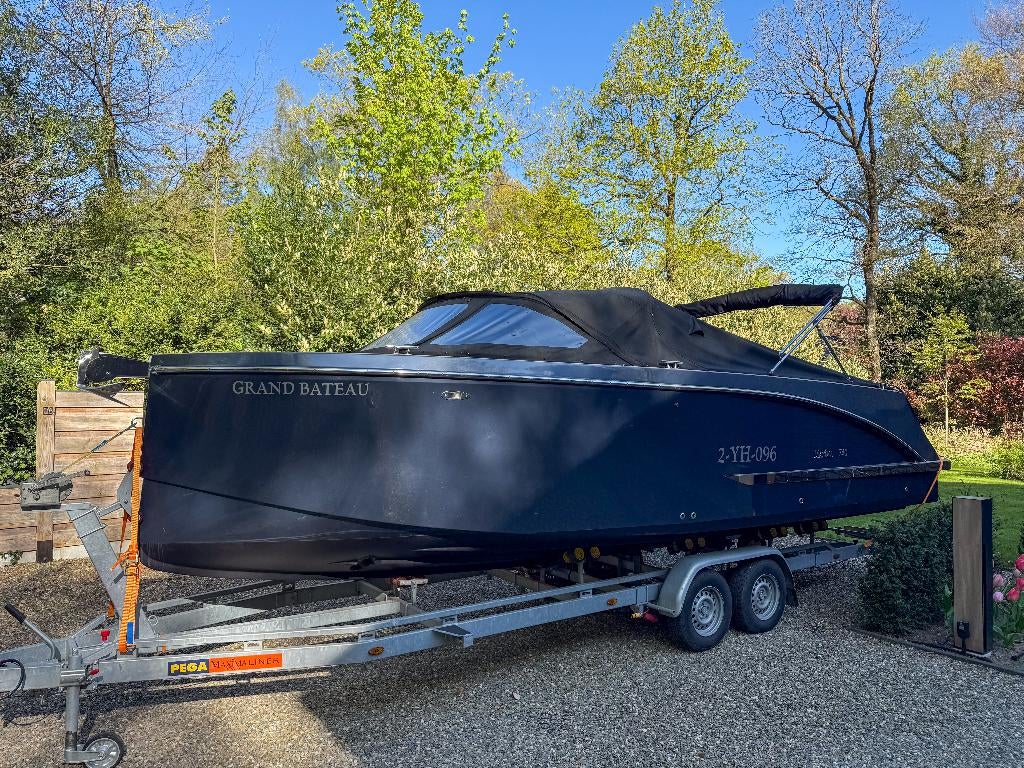 MAXIMA 740 honda 150pk  SLOEP / TENDER evt met trailer, 70 pk of meer, Gebruikt, 6 meter of meer, Ophalen of Verzenden