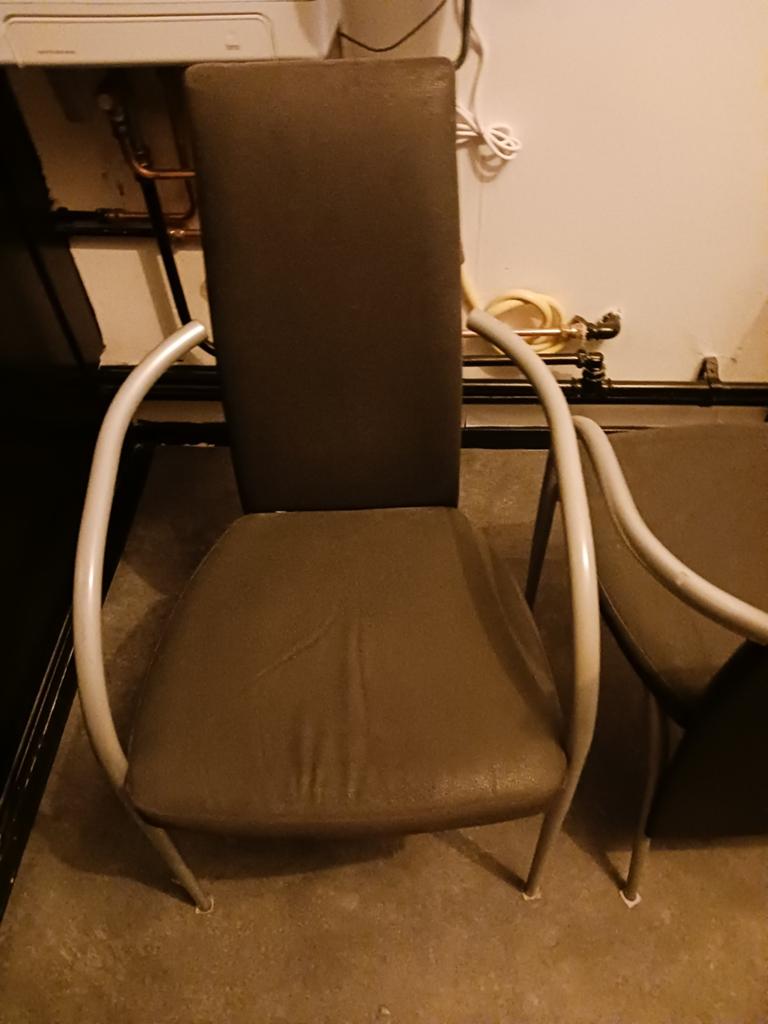 2 stoelen, Ophalen, Gebruikt, Twee, Stof