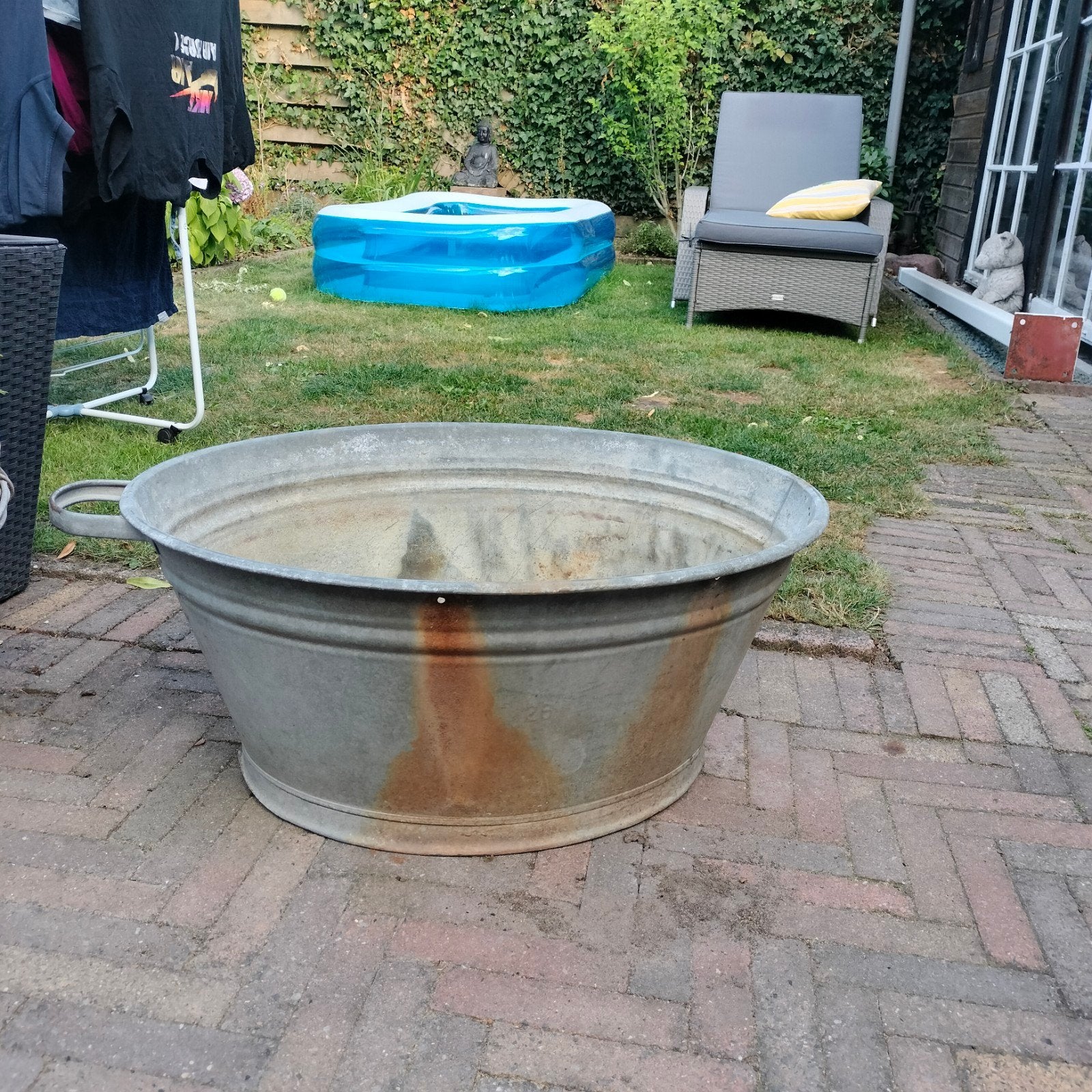 Zinken teil, Ophalen, Gebruikt, Metaal, Tuin