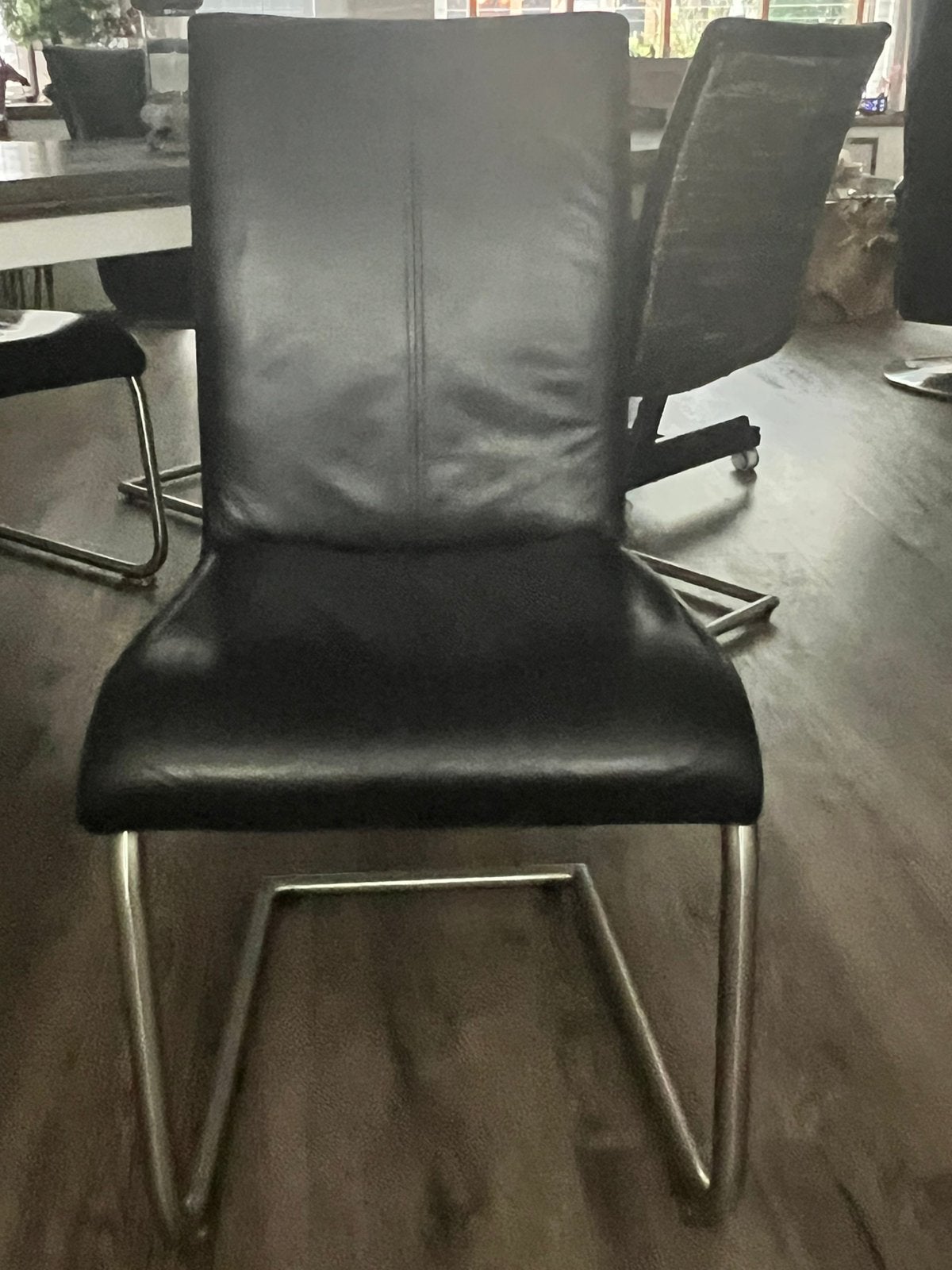 Vier eetkamer stoelen, Ophalen, Gebruikt, Zwart, Vier